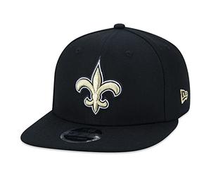 New Era New Orleans Saints NFL Black 9Fifty Original Fit Snapback Cap - One-Size