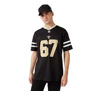 New Era New Orleans Saints T Shirt/Tee NFL Logo Oversized Tee Black - M