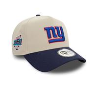 New Era New York Giants NFL Casquette de Camionneur Ajustable Chapeau Logo de l'équipe Superbowl Football Américain Beige Bleu