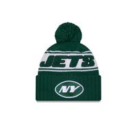 New Era New York Jets NFL 2024 Sideline Sport Knit Vert Bonnet à Pompon