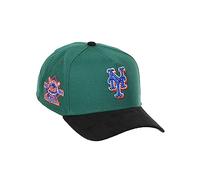 New Era New York Mets MLB 25th Anniversary 1962-1986 Sidepatch Green Black Cord 9Forty A-Frame Snapback Cap