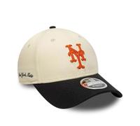 New Era New York Mets MLB Side Script 9Forty M-Crown Casquette Beige Noir