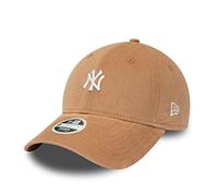 New Era New York Yankees Baseball Cap Braun Cord MLB Kappe Strapback-Verschluss Damen Frau - One-Size