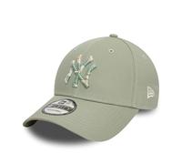 New Era New York Yankees Casquette 9Forty réglable visière courbée Chapeau Camouflage Logo de l'équipe NY Vert
