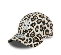 New Era New York Yankees Casquette pour Femme avec Motif léopard Chapeau réglable été imprimé Animal Beige