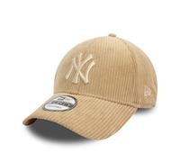 New Era New York Yankees Casquette pour Les Fans MLB Baseball Velours côtelé réglable Ajustable Beige
