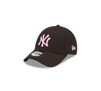 New Era New York Yankees Kappe für Kinder MLB NY gebogener Schirm Strapback 9Forty Baseball Cap Schwarz - Youth