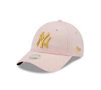 New Era New York Yankees Metallic Logo Pink 9Forty Adjustable Women Cap - One-Size