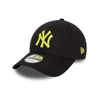 New Era New York Yankees - MLB Baseball - Cap Casquette de Baseball - - 9Forty - Strapback visière courbée - Logo de l'équipe - Noir Jaune