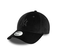 New Era New York Yankees MLB Casquette pour Les Fans Femme Fille Chapeau Velours réglable visière courbée Noir