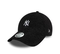 New Era New York Yankees MLB Casquette Tissu Duveteux Borg Noir pour Femmes et Filles 9Forty