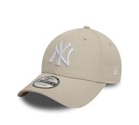 New Era New York Yankees MLB League Essential Beige Blanc 9Forty Casquette Ajustable