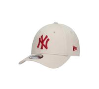 New Era New York Yankees MLB League Essential Beige Rouge 9Forty Casquette Ajustable