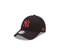 New Era New York Yankees MLB League Essential Black Bright Red 9Forty Adjustable Kids Cap - Child