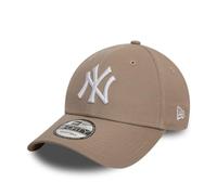 New Era New York Yankees MLB League Essential Marron Clair Blanc 9Forty Casquette Ajustable