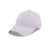 New Era New York Yankees MLB Metallic Logo Lightpurple 9Forty Adjustable Women Cap - One-Size