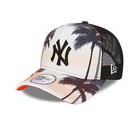 New Era New York Yankees MLB Summer City Orange A-Frame Adjustable Trucker Cap