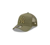 New Era New York Yankees MLB Tonal Mesh Olive 9Forty Kids A-Frame Adjustable Trucker Cap - Child
