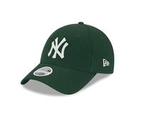 New Era New York Yankees MLB Velours Côtelé Vert Foncé 9Forty Casquette Ajustable pour Femmes