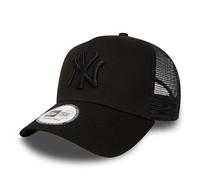 New Era New York Yankees Trucker Cap Mlb Essential Black On Black - One-Size