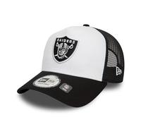 New Era NFL Casquette pour Les Fans Las Vegas Raiders Snapback Ajustable Casquette de Camionneur Football Américain Chapeau Noir Blanc