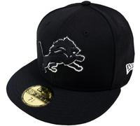 New Era NFL Detroit Lions Noir Blanc 59Fifty Fitted Cap Édition Limitée