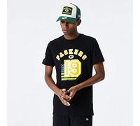 New Era NFL Green Bay Packers Flag Number Tee T-Shirt, Größe:M