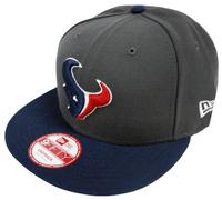 New Era NFL Houston Texans Graphite Snapback Cap M L 9Fifty Édition Limitée
