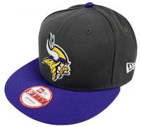 New Era NFL Minnesota Vikings Graphite Snapback Cap S M 9fifty Édition Limitée