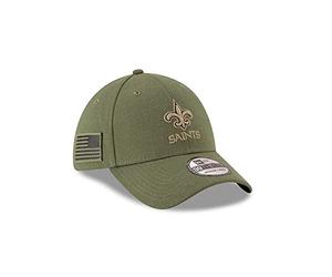 New Era NFL NEW ORLEANS SAINTS Salute to Service 2018 Sideline 39THIRTY Stretch Fit Game Cap