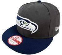 New Era NFL Seattle Seahawks Graphite Snapback Cap S M 9FIFTY Édition Limitée