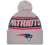 New Era NFL SIDELINE Bonnet Beanie New England Patriots gris