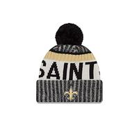New Era NFL Sideline Bonnet en Tricot à Pompon Orleans Saints Gris Taille Unique