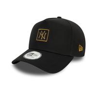 New Era NY Casquette de Baseball réglable visière courbée New York Yankees Chapeau MLB Baseball Noir doré
