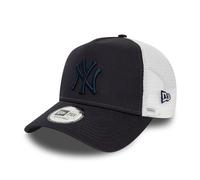 New Era NY Casquette pour Les Fans Casquette de Camionneur Chapeau New York Yankees Baseball Logo de l'équipe Bleu foncé Blanc