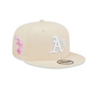 New Era Oakland Athletics MLB Pastel Patch Cream 9Fifty Snapback Cap - M - L