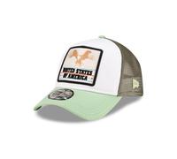 New Era Oregon Casquette de Camionneur Aigle États-Unis réglable Chapeau Casquette de Baseball Maille Blanc Vert