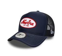 New Era Oval Patch 9Forty A-Frame Casquette de Camionneur Bleu Marine