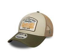 New Era Patch 9Forty M-Crown A-Frame Casquette de Camionneur Beige Vert OL