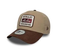 New Era Patch Suede 9Forty E-Frame Casquette Beige Marron