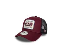 New Era Patch Trucker Casquette réglable avec logo NE Rouge foncé Taille unique