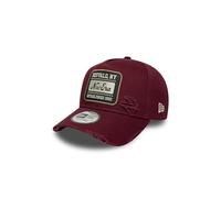 New Era Patch Wash Eframe Casquette réglable avec logo NE Bordeaux, taille : taille unique