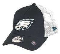 New Era Philadelphia Eagles NFL White Mesh Trucker 9Forty A-Frame Trucker Cap - One-Size