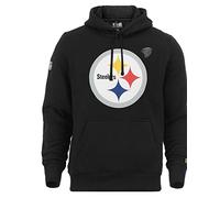 New Era Pittsburgh Steelers Pullover American Football Fanpulli Hoody Kapuze NFL Schwarz mit CapSpin Pin