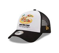 New Era Pizza Food Pack White Black A-Frame Adjustable Trucker Cap - One-Size
