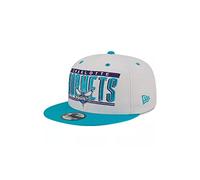 New Era Retro Title 9Fifty Snapback Casquette Charlotte Hornets Blanc Turquoise