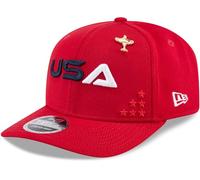 New Era Ryder Cup 2025 9Seventy PGA Casquette extensible Snapback, Dimanche - Rouge écarlate, Taille unique