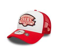 New Era San Francisco 49ers Casquette Casquette de Camionneur réglable Football Américain NFL Blanc Rouge