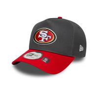 New Era San Francisco 49ers E-Frame Two Tone Cap Gris foncé Rouge