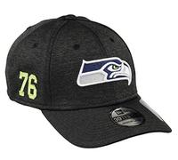 New Era Seattle Seahawks 39thirty Stretch Cap NFL Established Number Black - M - L